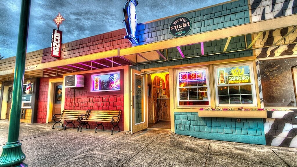 Exterior of Pacific Sushi