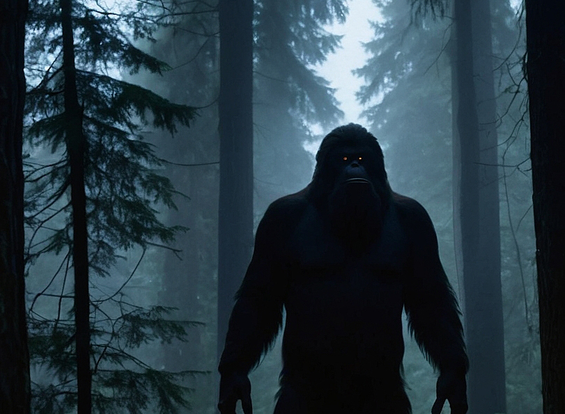 An AI generated image of what bigfoot might look like according to reports.