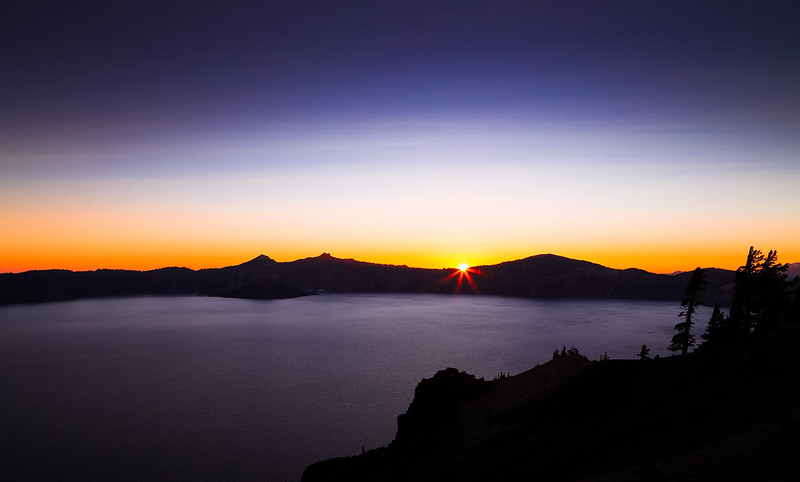 Crater Lake Sunset.