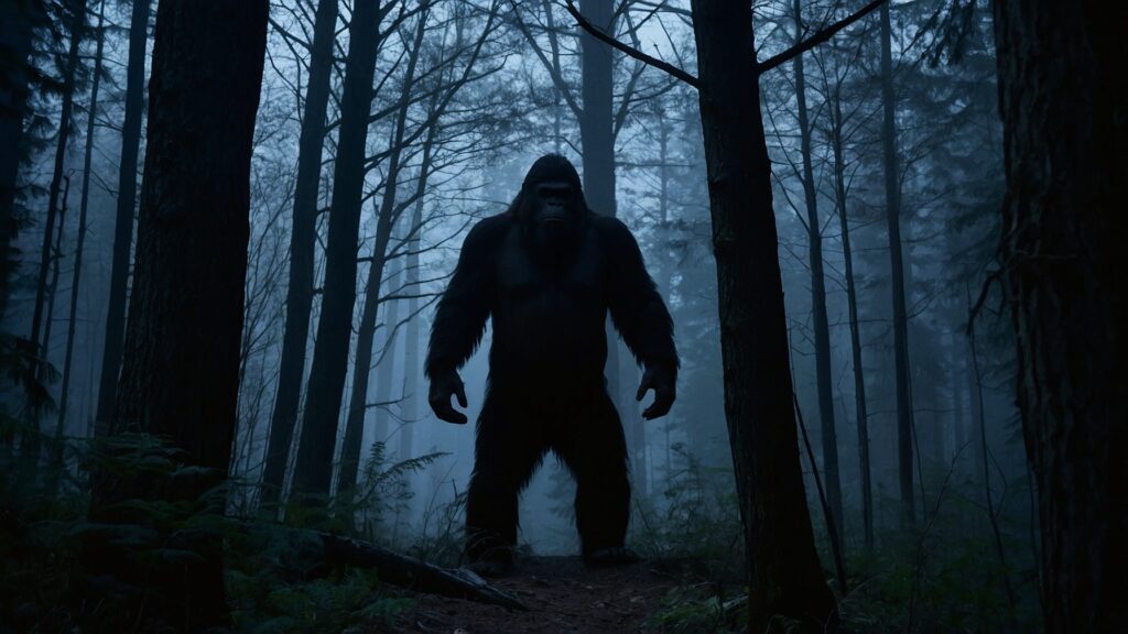 An AI generated image of what bigfoot might look like according to reports.