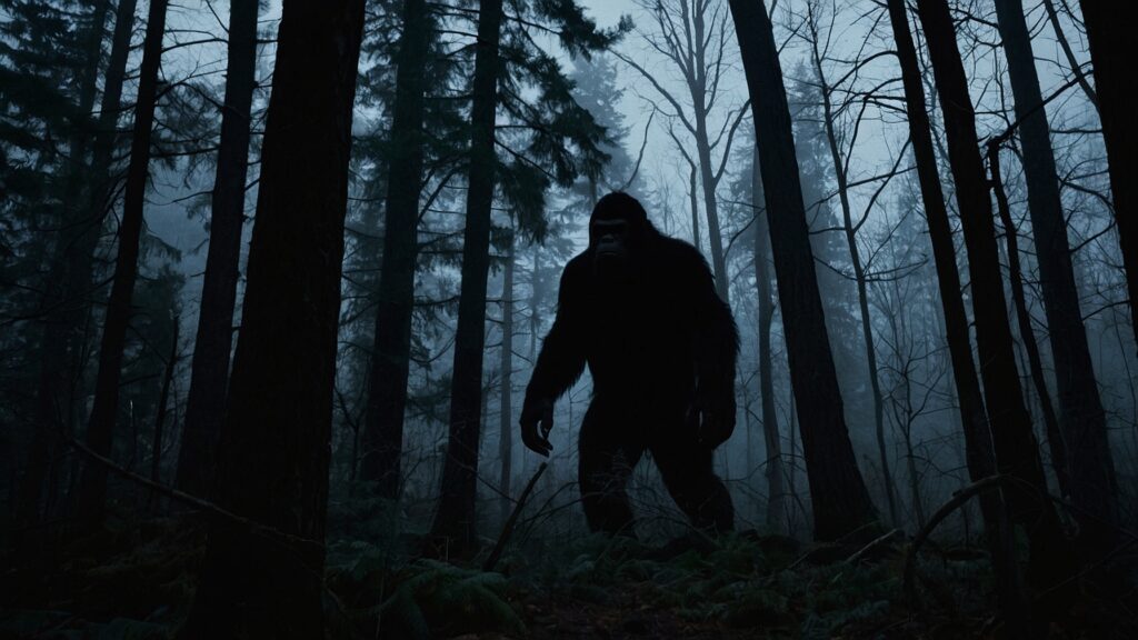 An AI generated image of what bigfoot might look like according to reports.