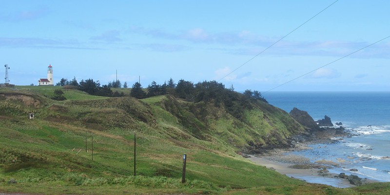 wide view with lighthouse