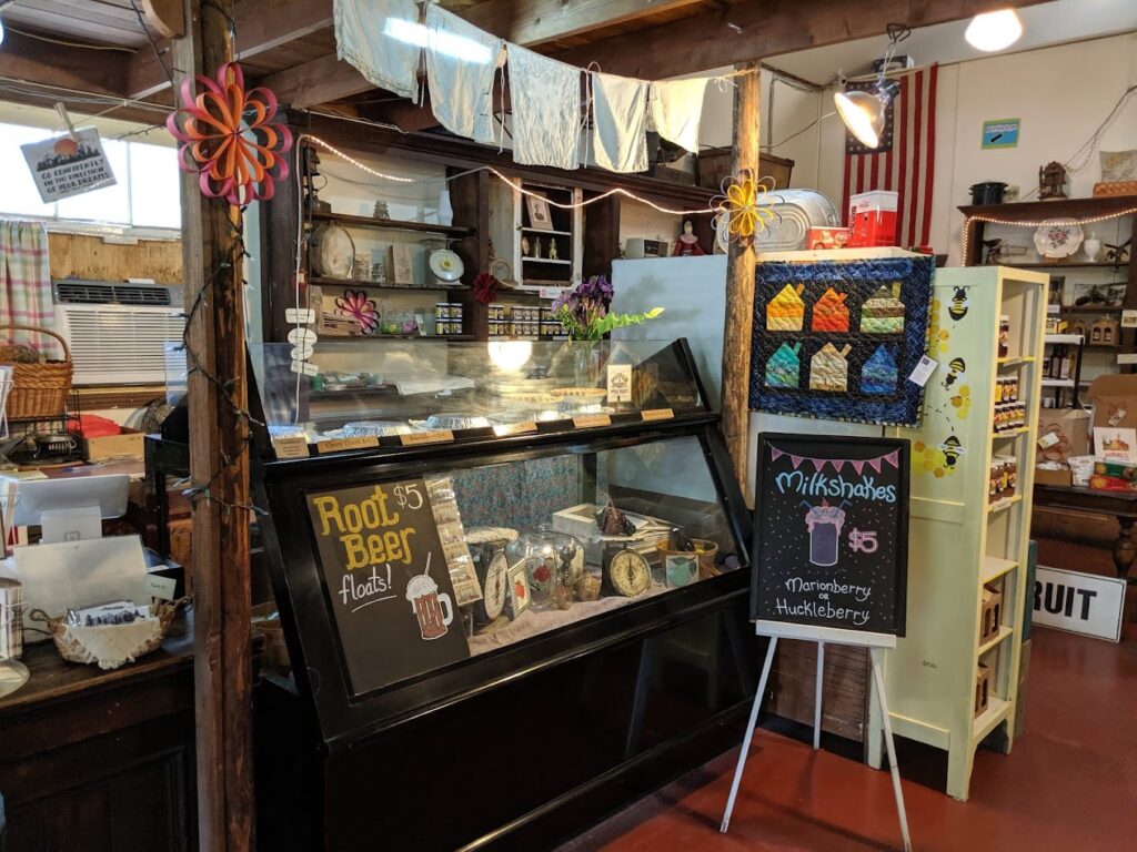 The inside of the Apple Valley Country Store in Hood River, Oregon.