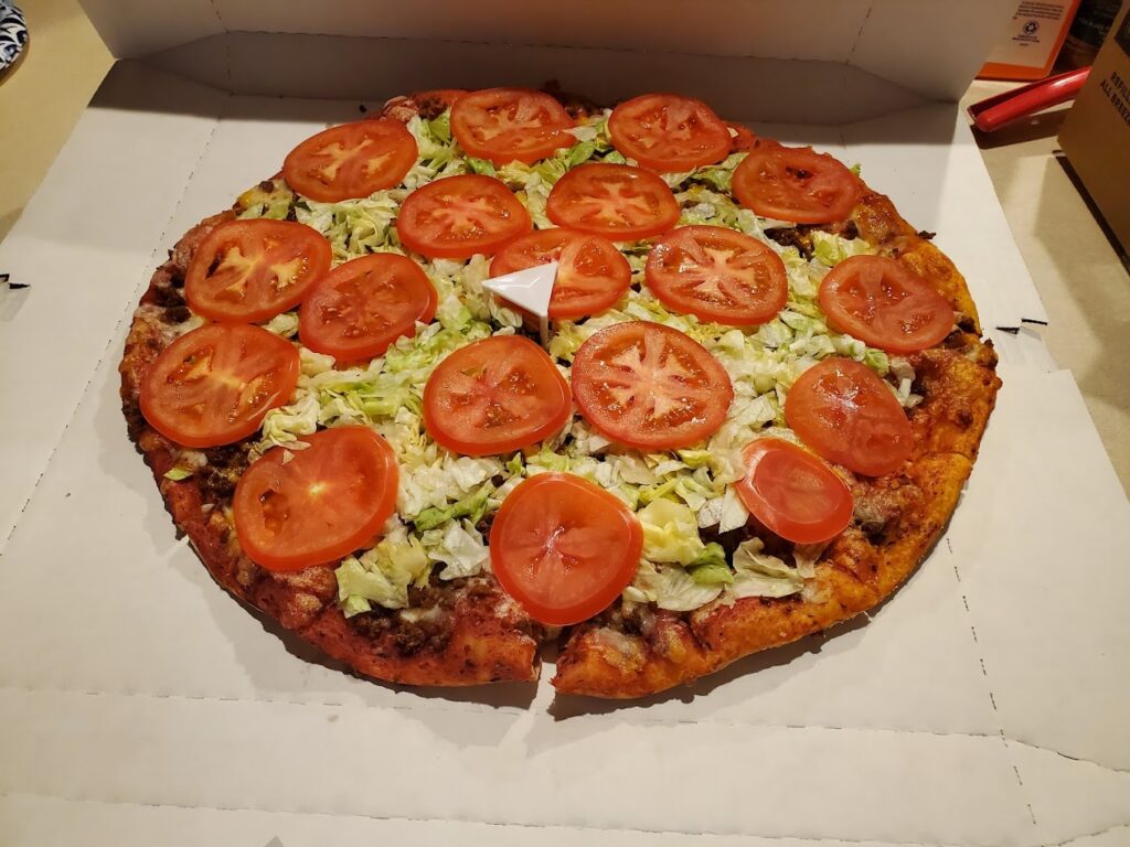 Taco pizza