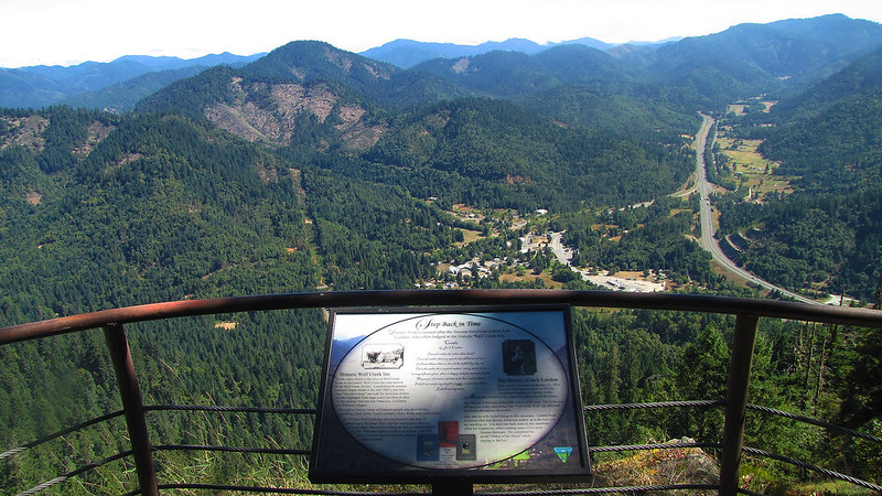 View from the Lower London Peak Trail, looking down on the valley below.