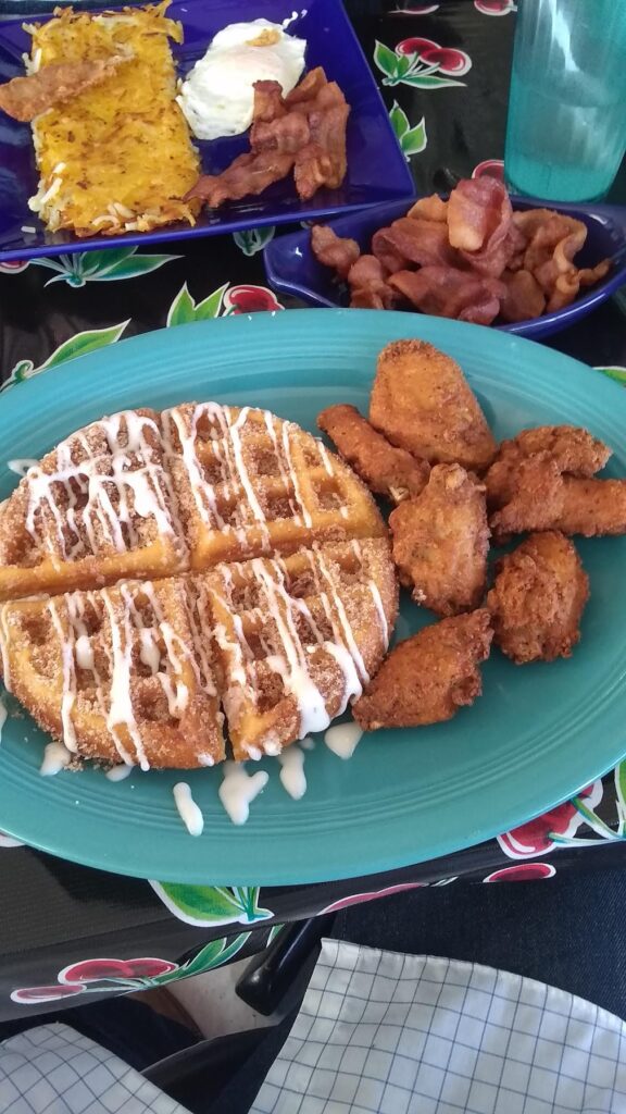 chicken and waffles addies diner