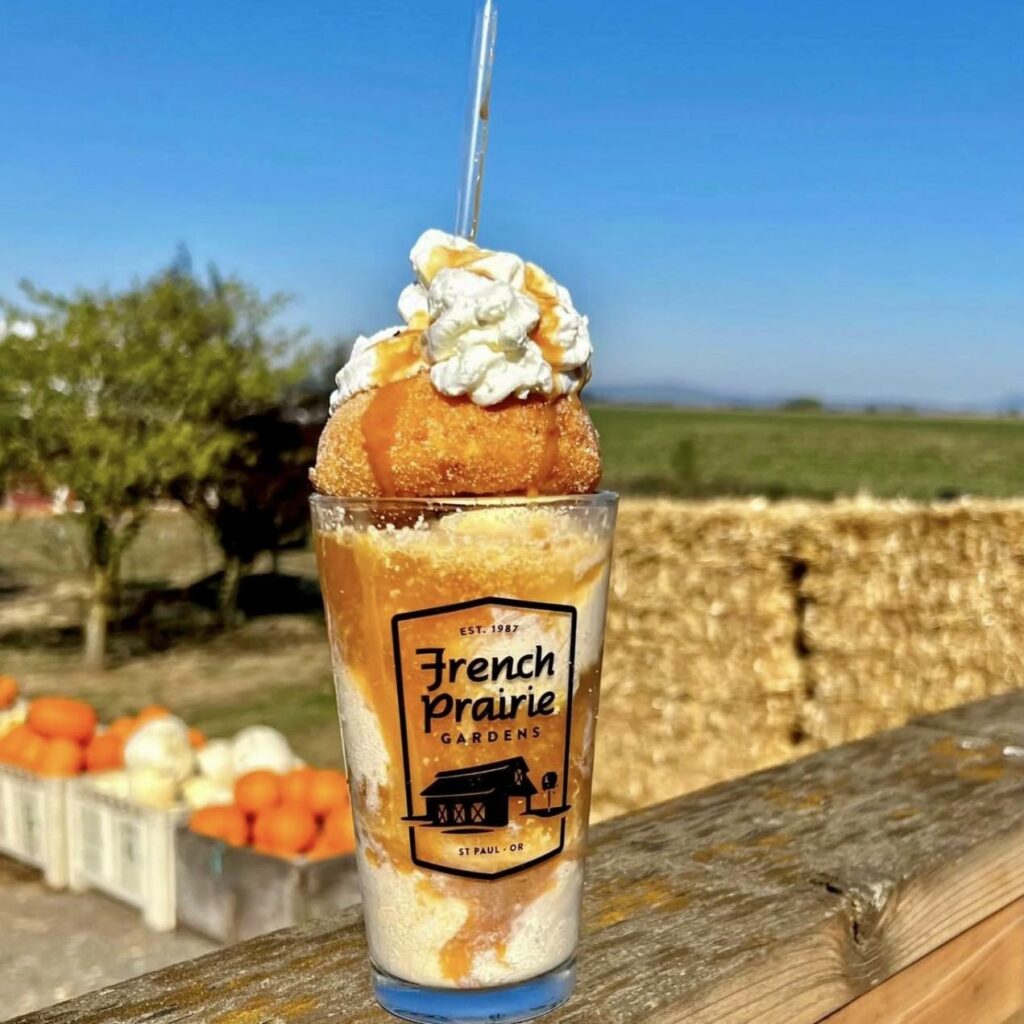 Apple cider donut milkshake