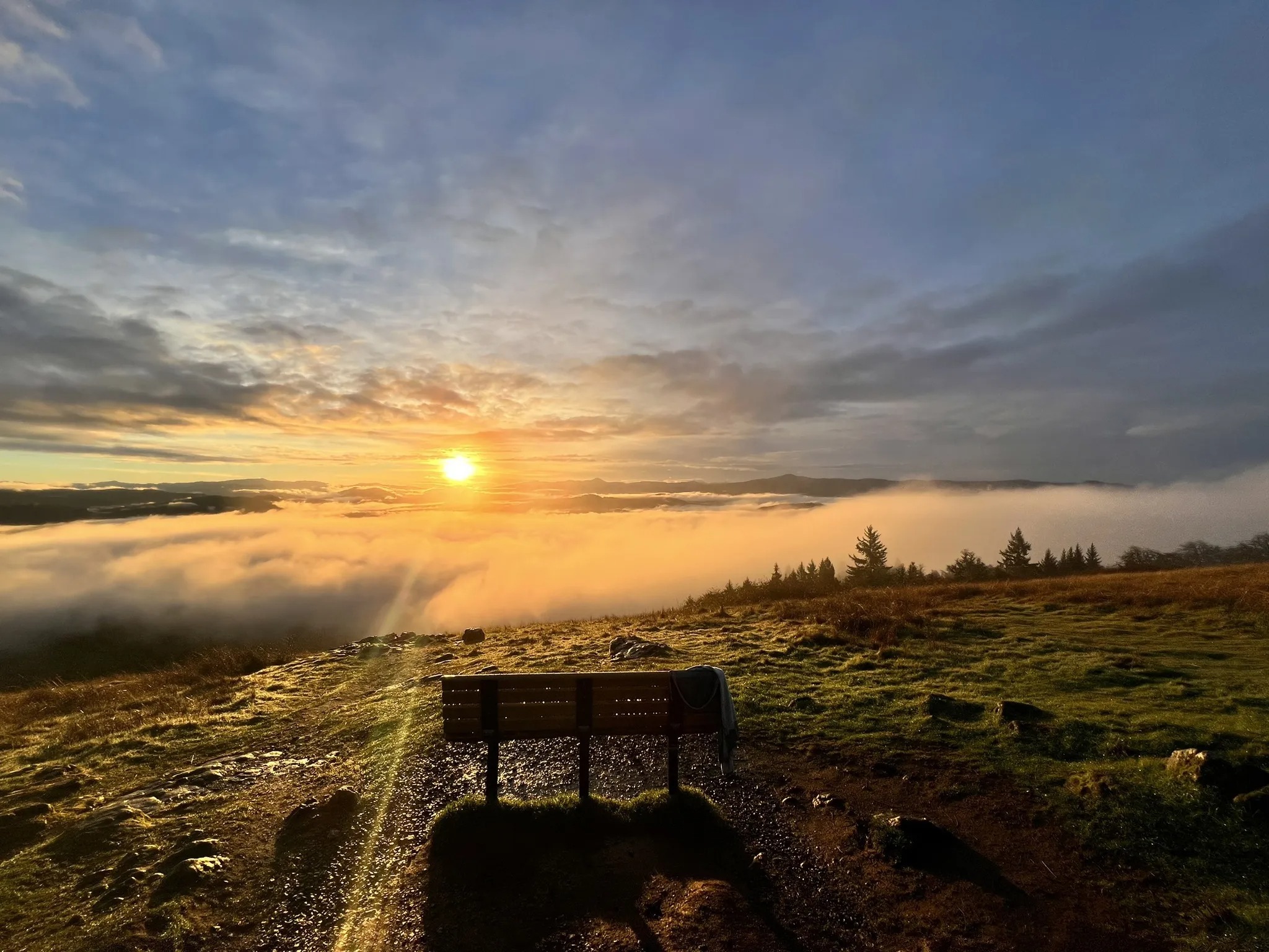 sunset at the summit