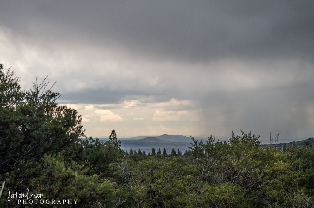 A scenic view of the Lava Beds National Monument.