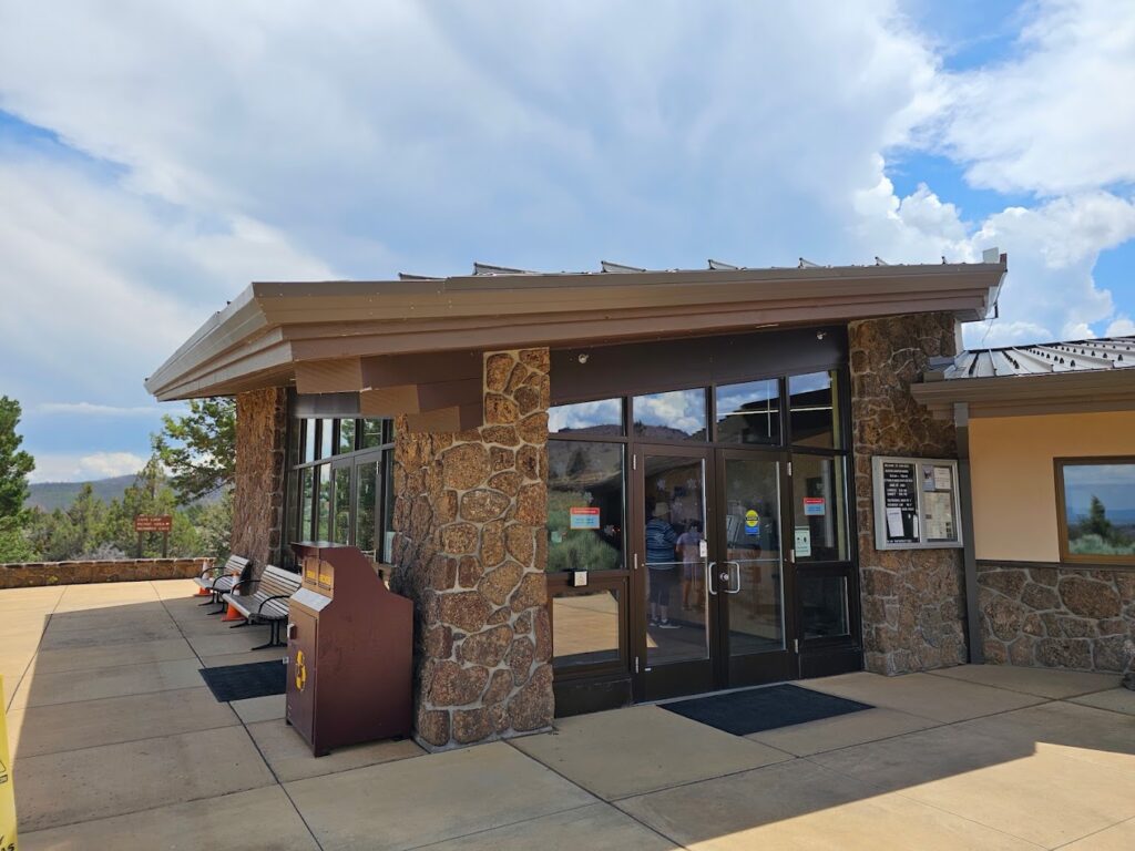 The Visitor Center at the Lava Beds National Monument.