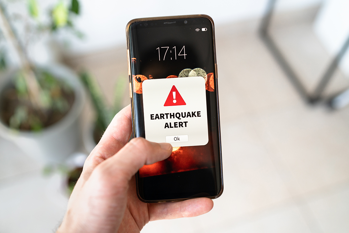 earhtquake alert