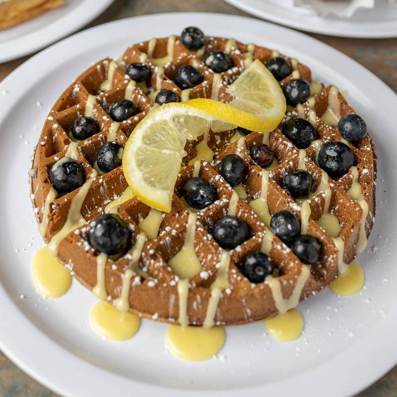 Lemon blueberry waffle.