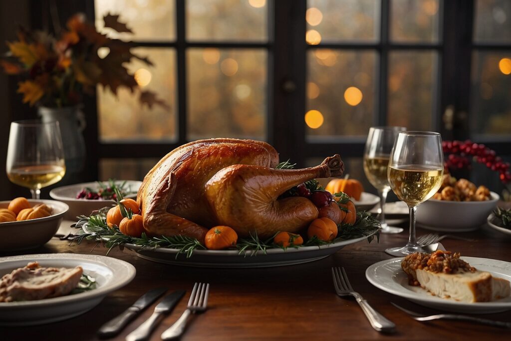 A Thanksgiving meal.