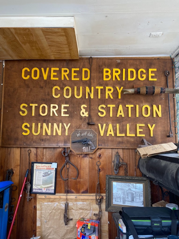 Inside the Covered Bridge Country store.