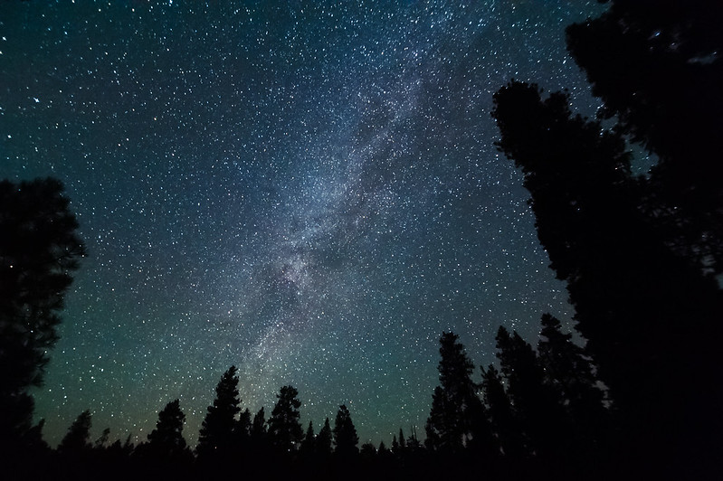 The Milky Way In The Night Sky.