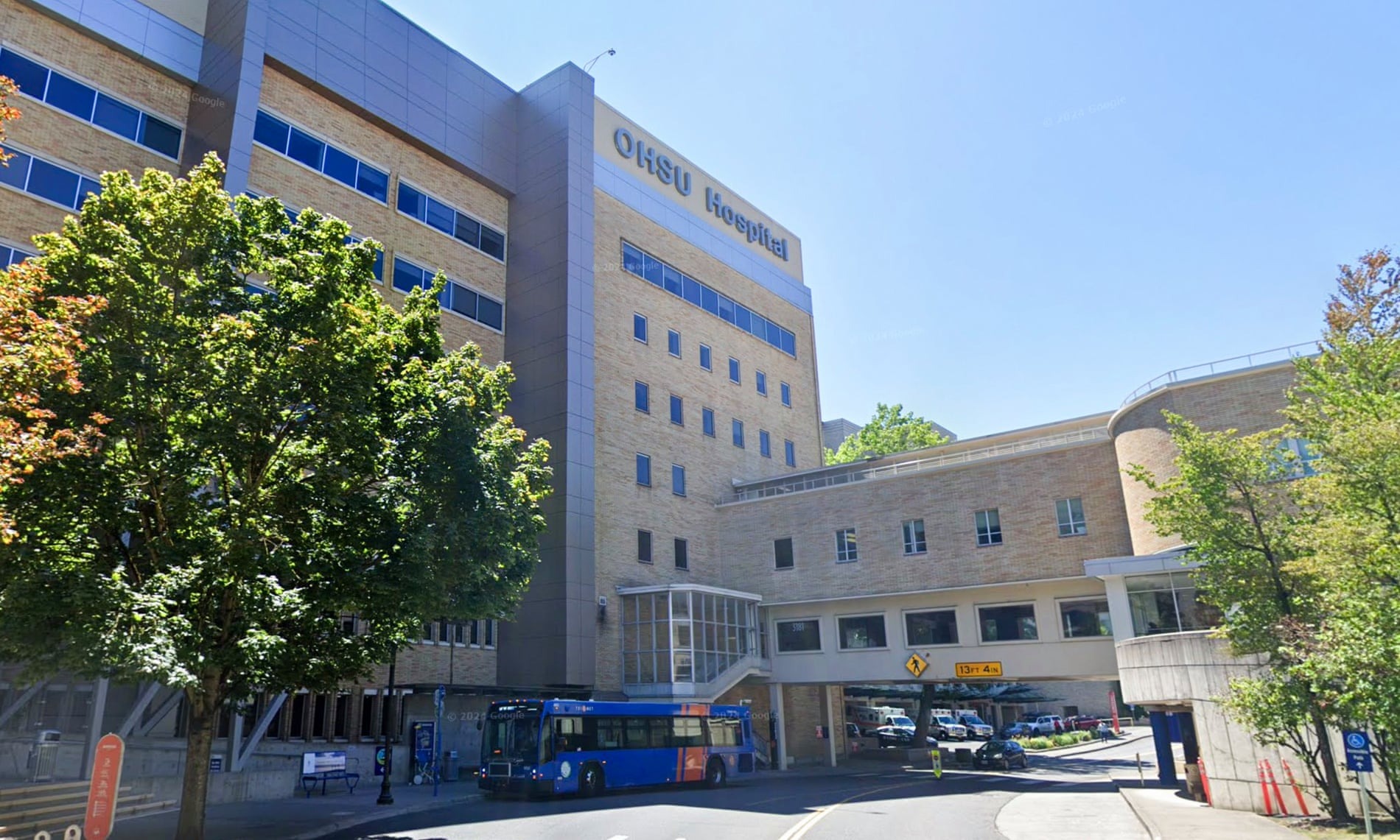 The Oregon Health and Science University hospital in Portland