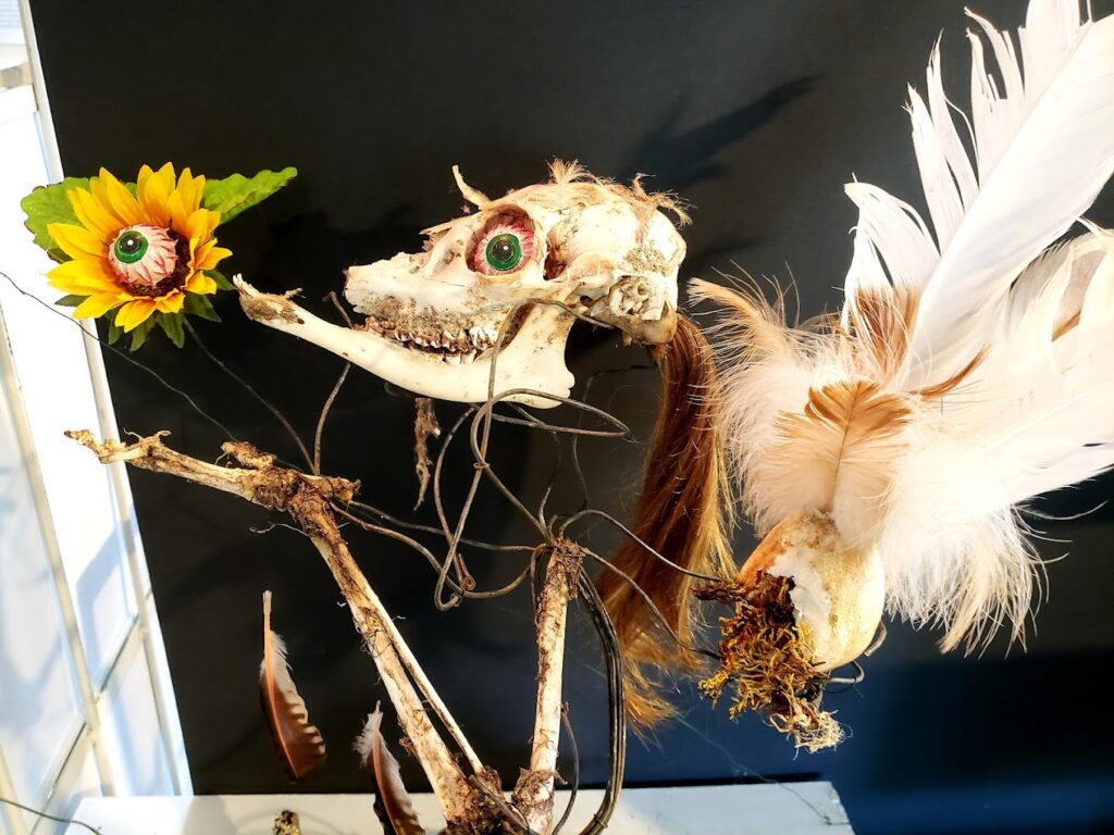 A curious creature on display at at the Zymoglyphic Museum in Portland, Oregon.