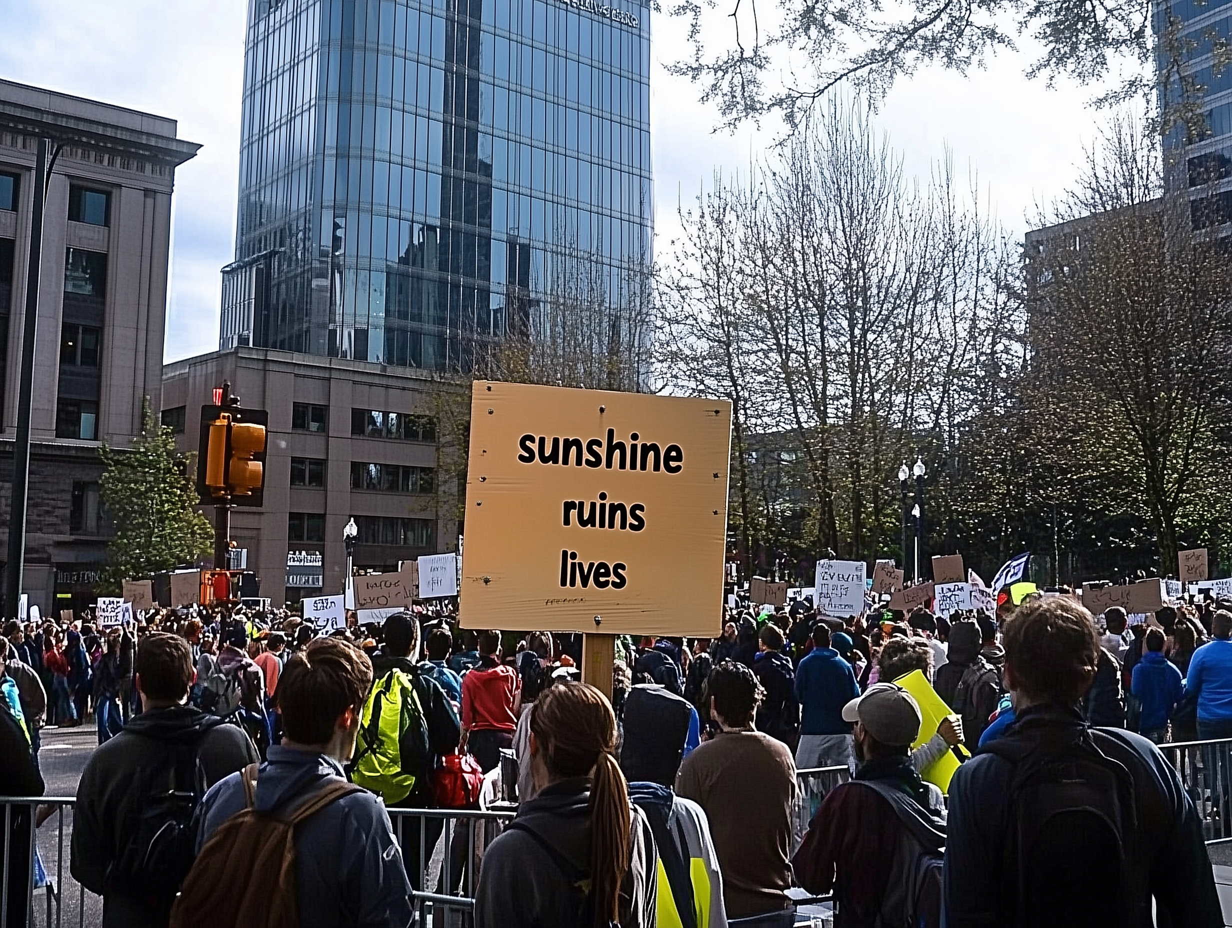 Three Days of Sunshine Spark Mostly Peaceful Protests as Portlanders Demand the Return of Gray Skies