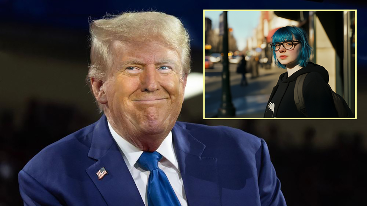 Donald Trump Blue Hair Ban