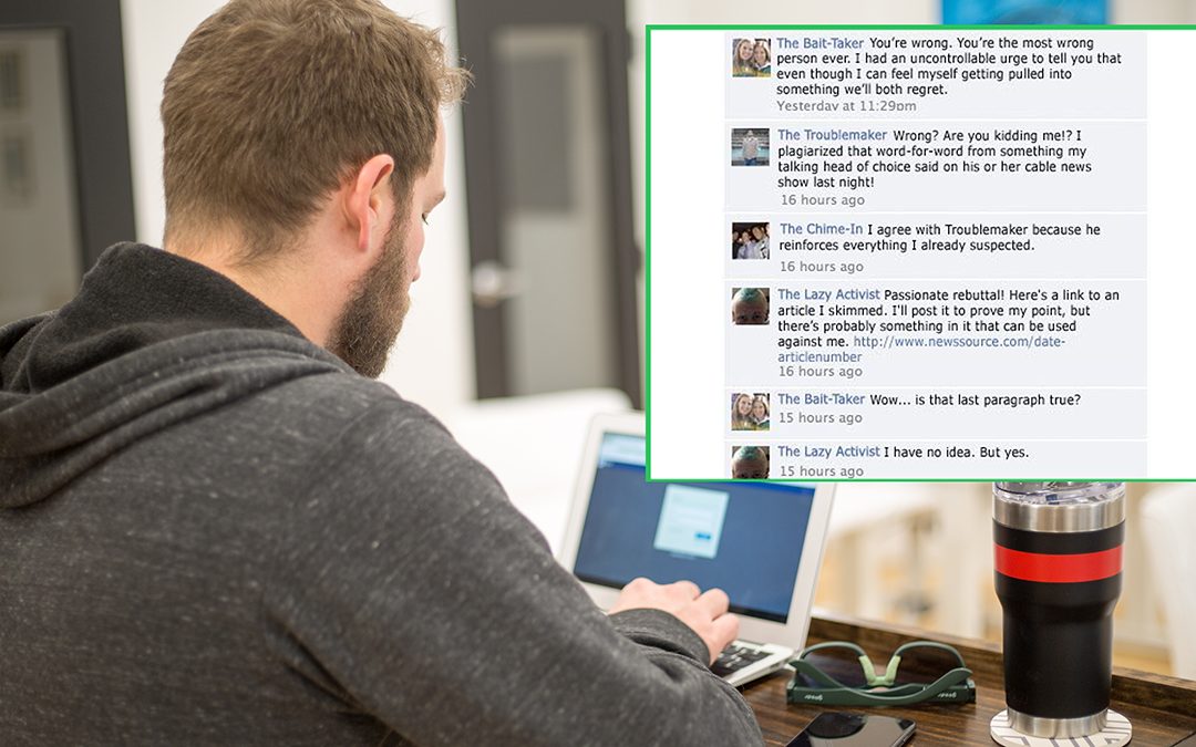 Facebook User Stunned to Discover His Rant Didn’t Instantly Change the Other Guy’s Mind