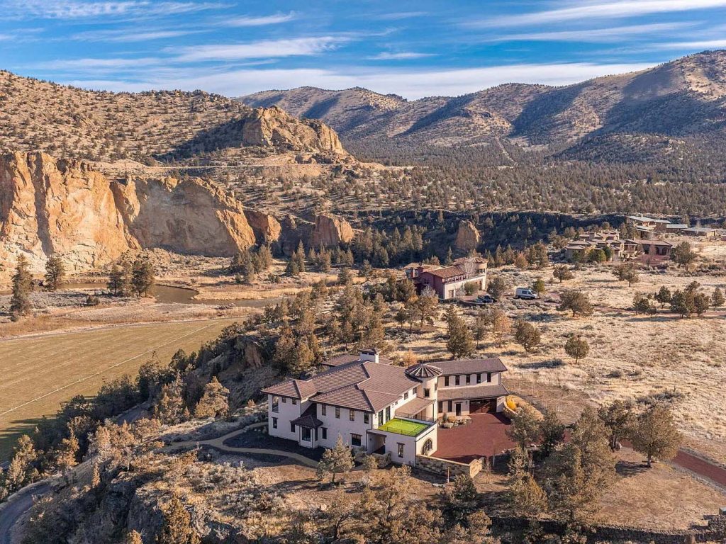 The Painted Rock House in Ranch Of The Canyons just outside of Smith Rock State Park in Oregon.