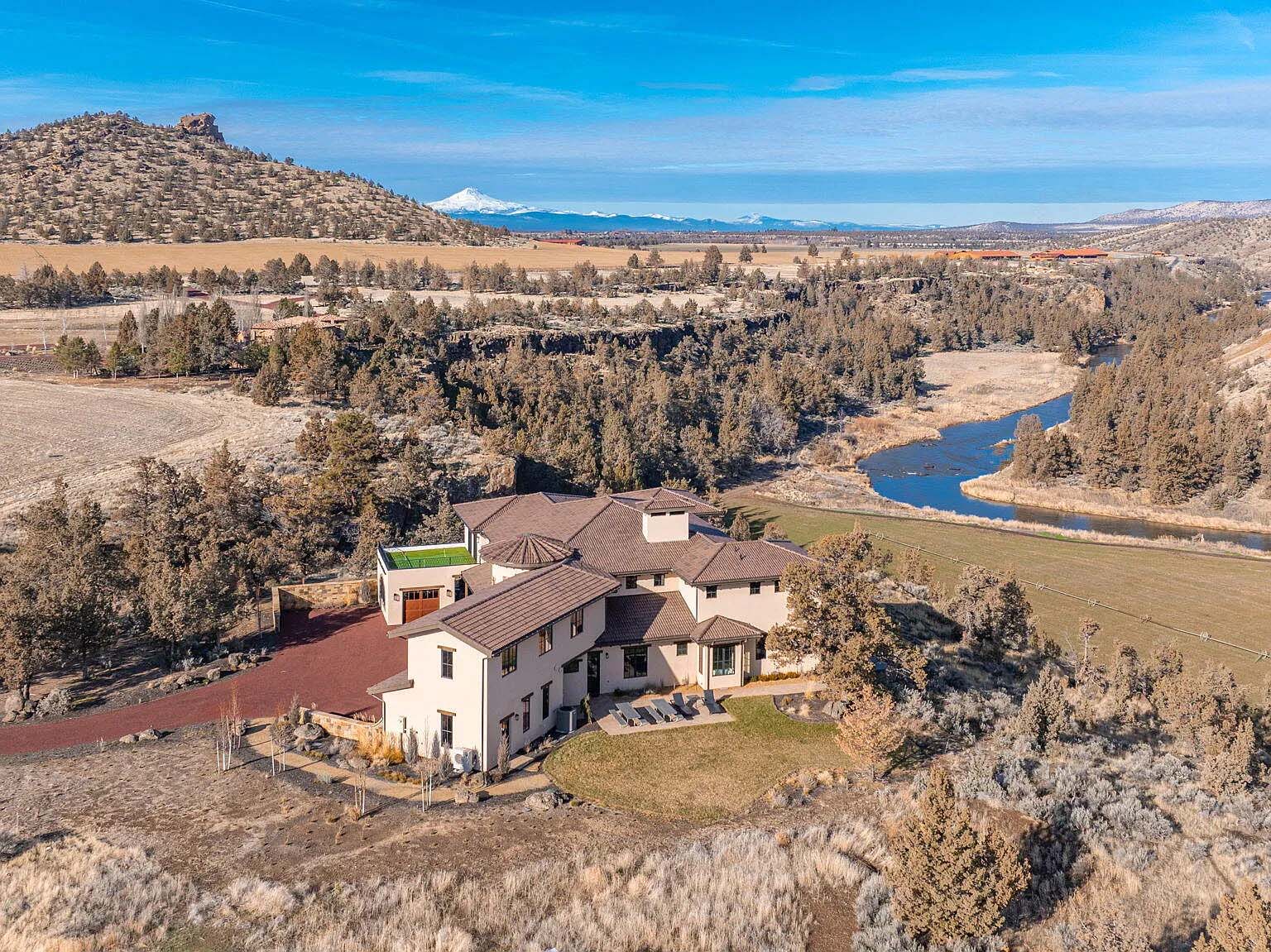 The Painted Rock House in Ranch Of The Canyons just outside of Smith Rock State Park in Oregon.