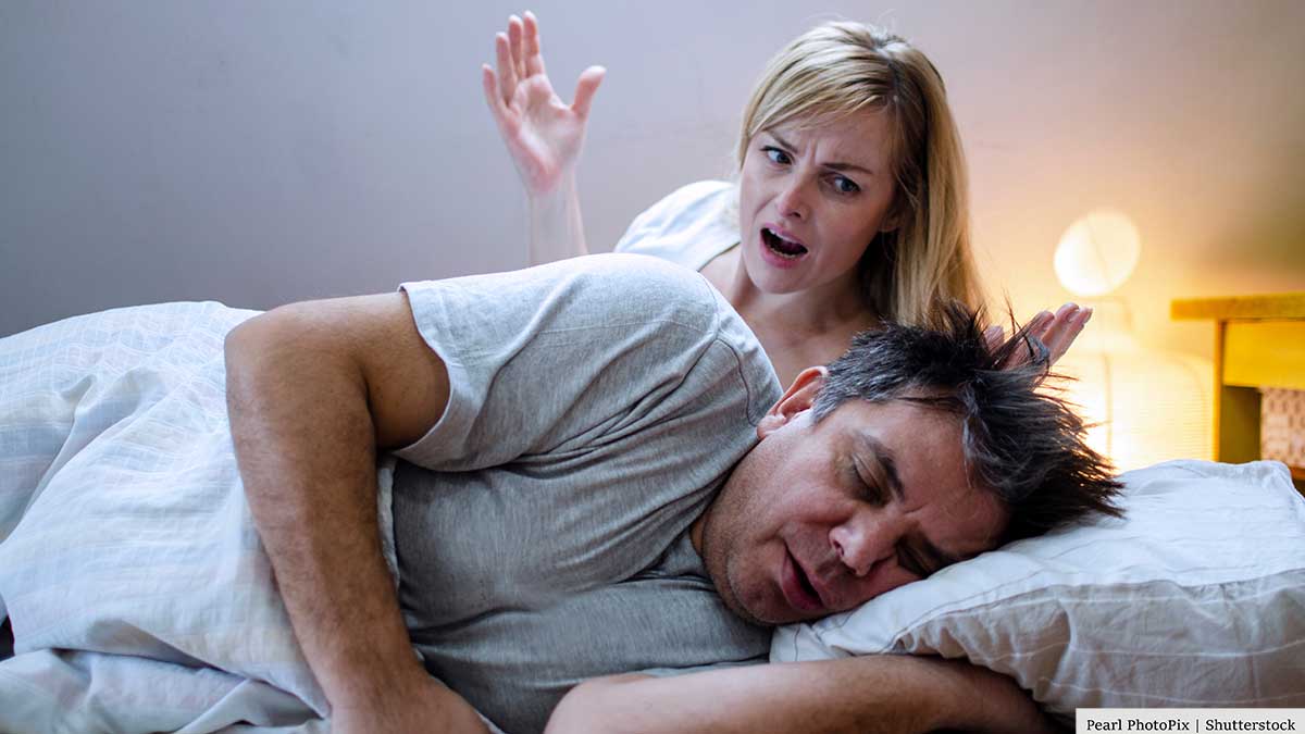 annoying snoring husband