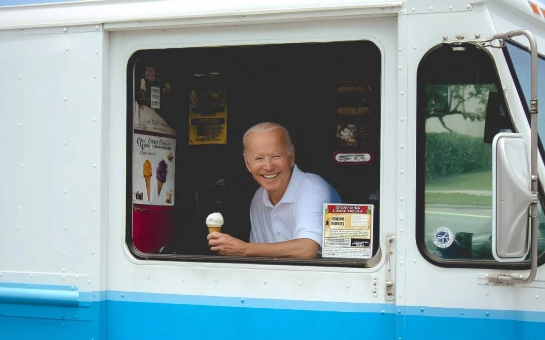 Joe Biden Spotted Casually Driving Ice Cream Truck Through Downtown Portland