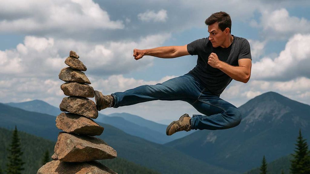flying kick rock stack