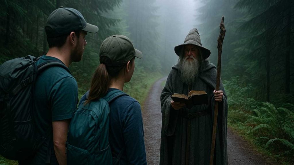 wizard on oregon hiking trail