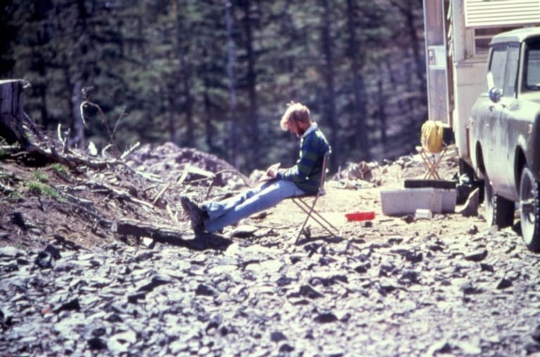 Carolyn Driedger captured the last two photos of geologist David Johnston on May 17, 1980