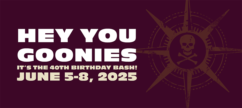 goonies weekend, 2025, 
astoria oregon, june 5-8, 
corey feldman
truffle shuffle, 40th anniversary, oregon coast, family fun, things to do