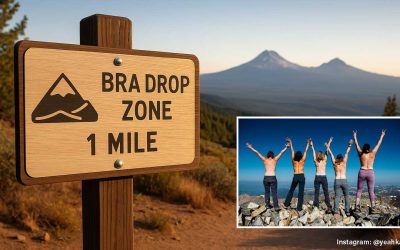 New Bra Drop Zones Encourage Hikers to ‘Let the Girls Breathe’ at 4,000 Feet