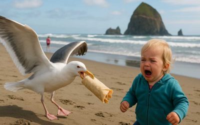 This Oregon Coast Beach Was Ranked the Best Spot to Watch a Seagull Steal a Burrito From a Toddler