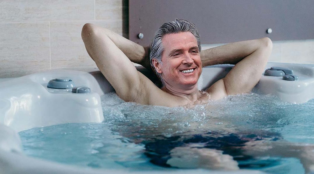 Newsom Freshly Gelled Up, Assures Californians Everything’s Under Control