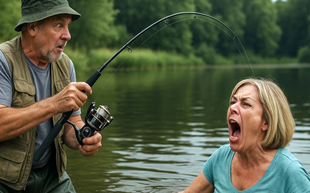 Man Fishing for Dinner Horrified After Reeling In Screaming Vegetarian Karen