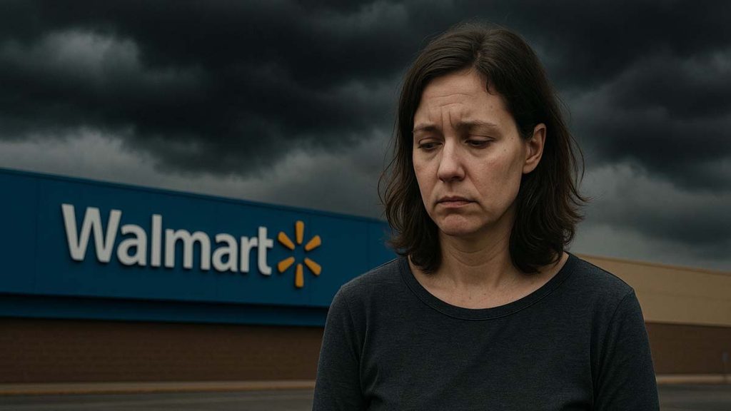 woman sad walmart