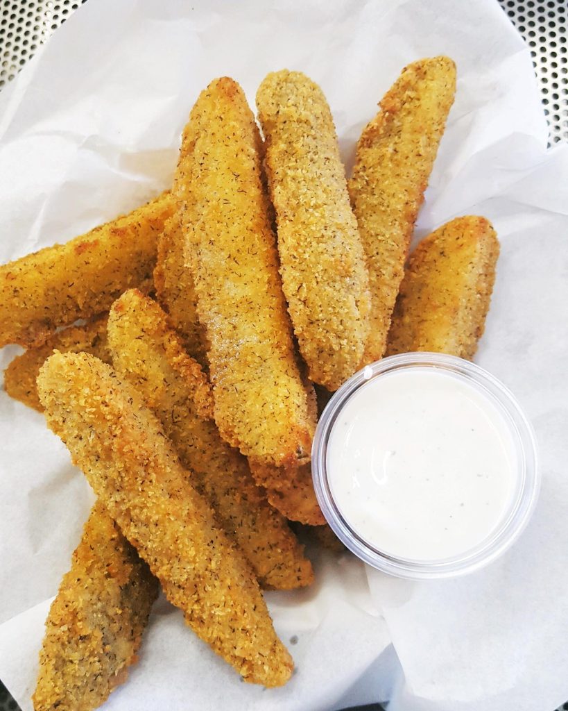 Deep fried pickles.