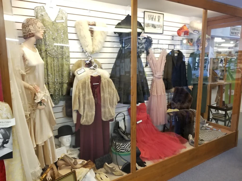 A display of clothes worn in times past in Bandon.