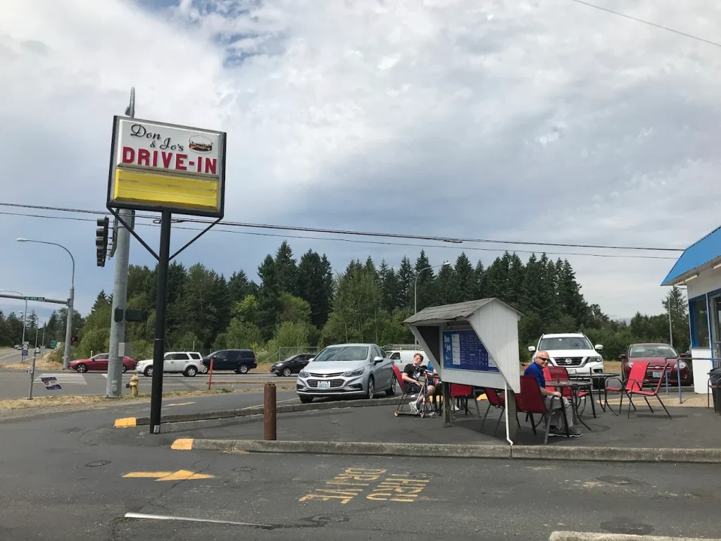 The outside of Don and Jo's Drive in.