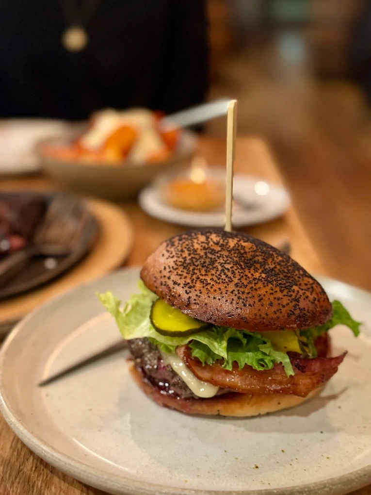 A burger at RBC.
