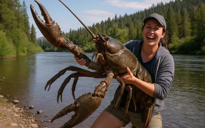 Bend Woman Catches 7-Foot Crawdad in Deschutes River