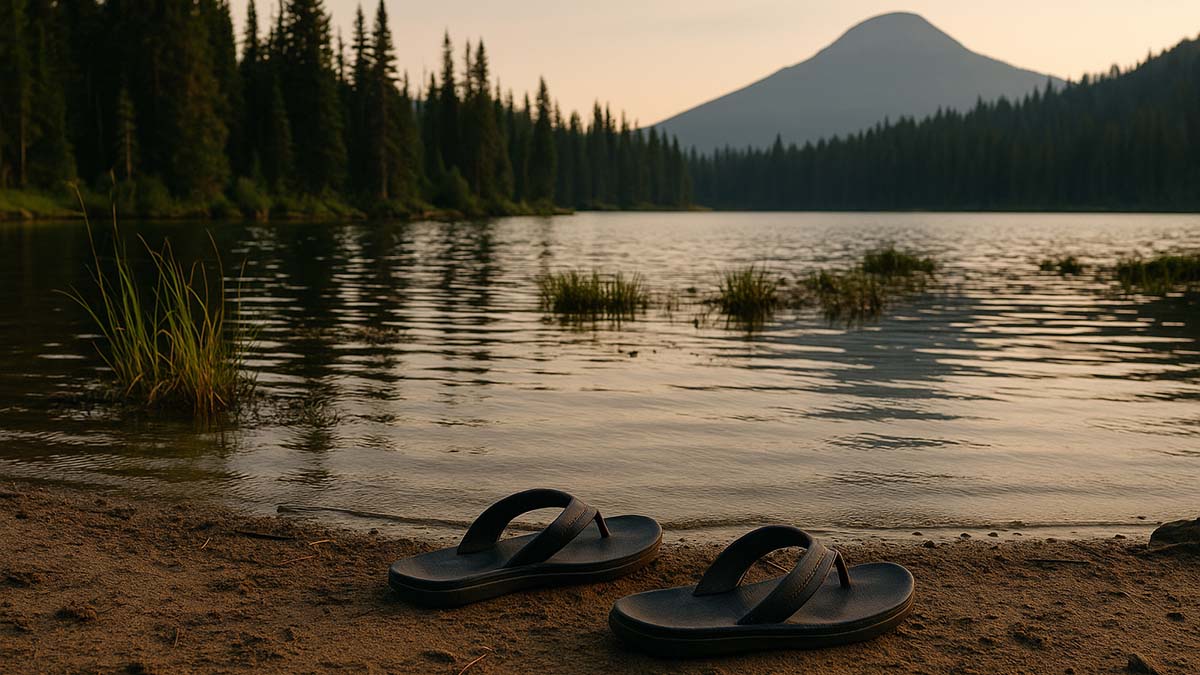 flip flops at oregon lake