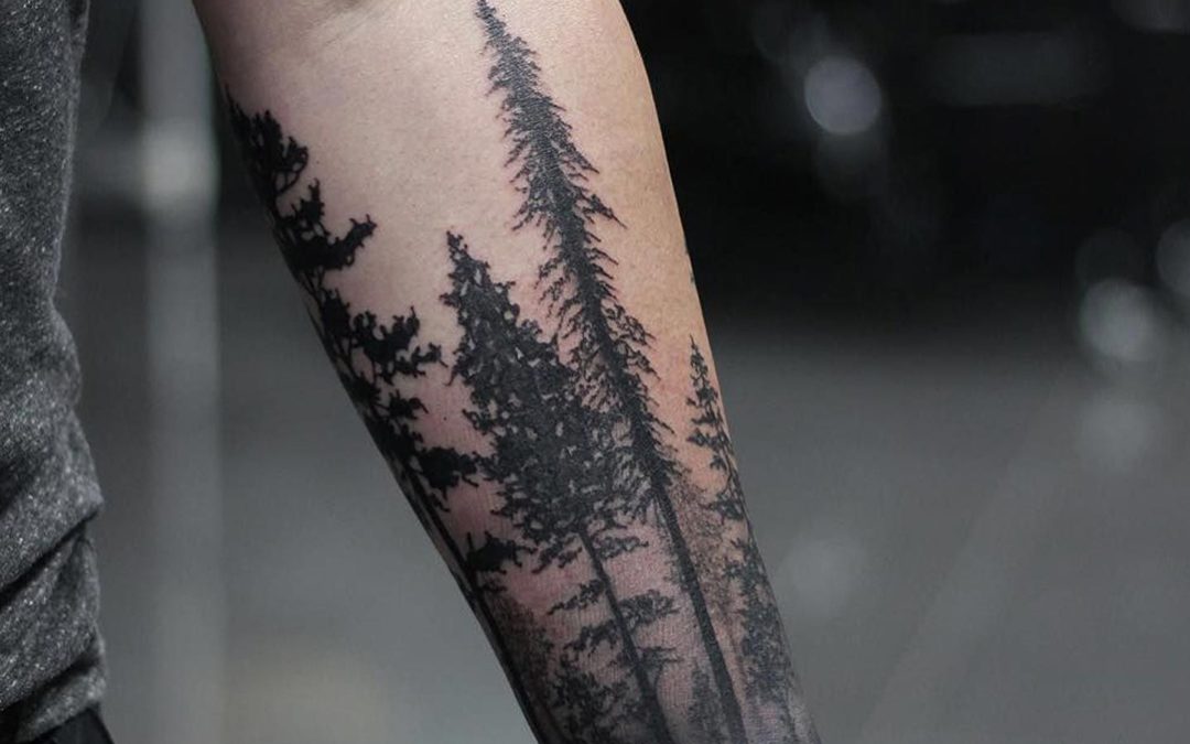 Report: Another Guy Gets “Unique” Forest Tattoo on Forearm