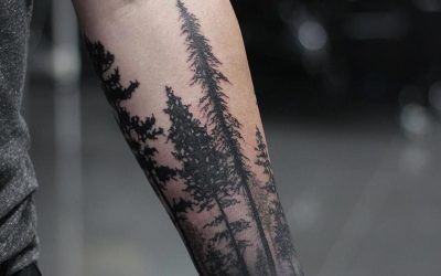 Report: Another Guy Gets “Unique” Forest Tattoo on Forearm