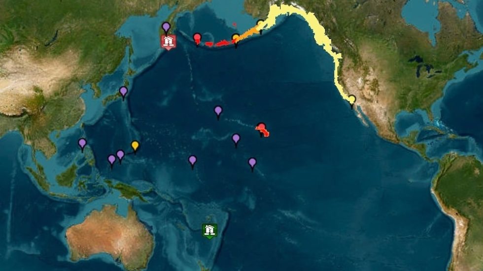 Tsunami warning ca