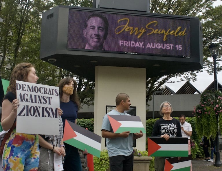 Seinfeld protest Eugene Oregon