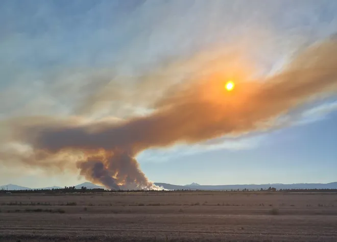 Flat Fire in Central Oregon