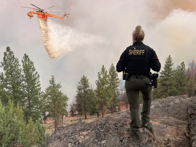Flat Fire in Central Oregon