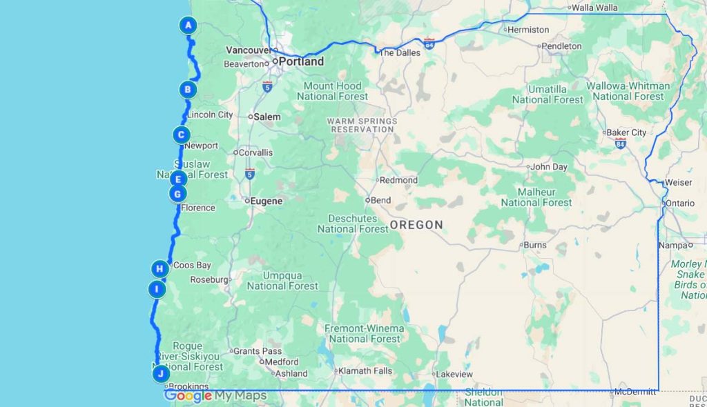 That Oregon Life Roadtrip Map